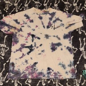 💀Sketchy Tank Tie-Dye Graphic T-Shirt